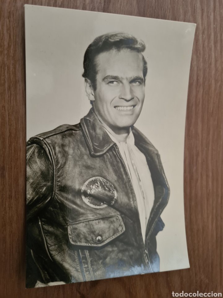 Cine: FOTOPOSTAL PUBLICIDAD ROLAN SUPERPLAN Y SEDATIP CHARLTON HESTON