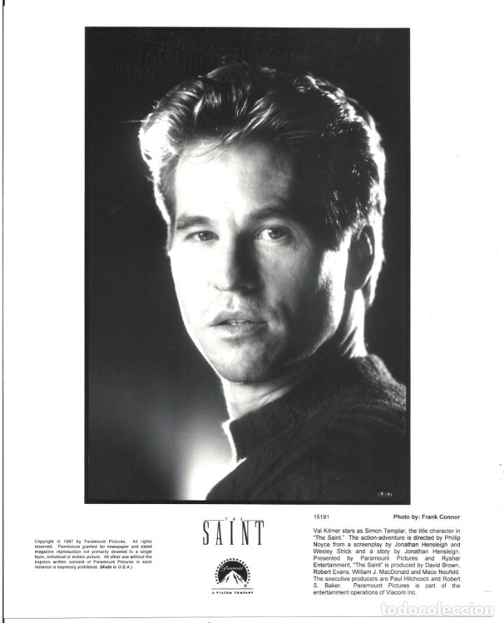 Cine: F32422 VAL KILMER EL SANTO FOTO B/N ORIGINAL AMERICANA FOTOGRAFO FRANK CONNOR