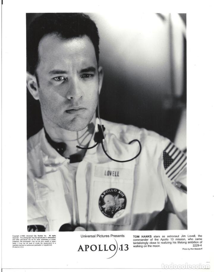 Cine: F32434 TOM HANKS APOLO 13 FOTO B/N ORIGINAL AMERICANA FOTOGRAFO RON BATZDORFF