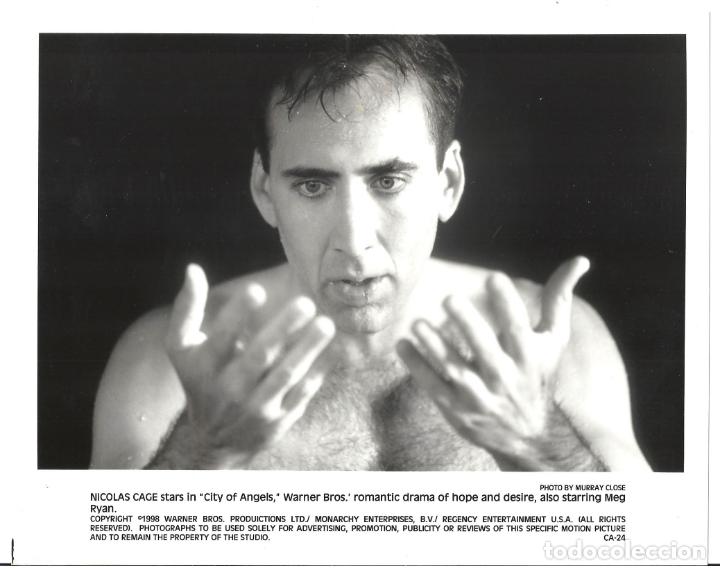 Cine: F32435 NICOLAS CAGE CITY OF ANGELS FOTO B/N ORIGINAL AMERICANA FOTOGRAFO MURRAY CLOSE
