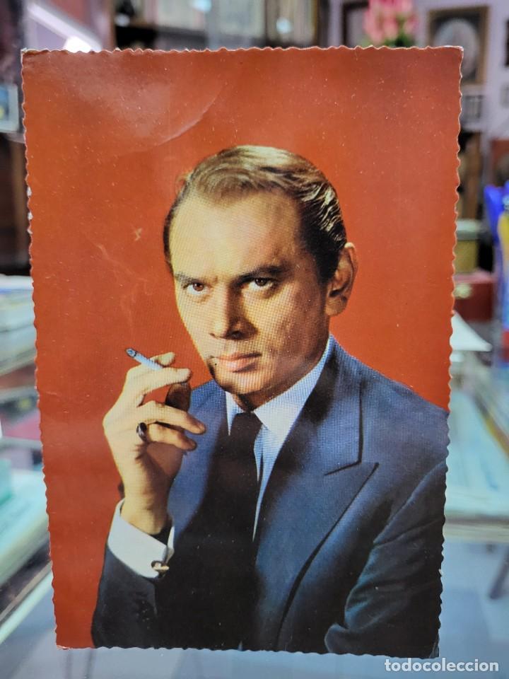 Cine: ANTIGUA POSTAL CINE ACTOR YUL BRYNNER SOBERANAS 1959