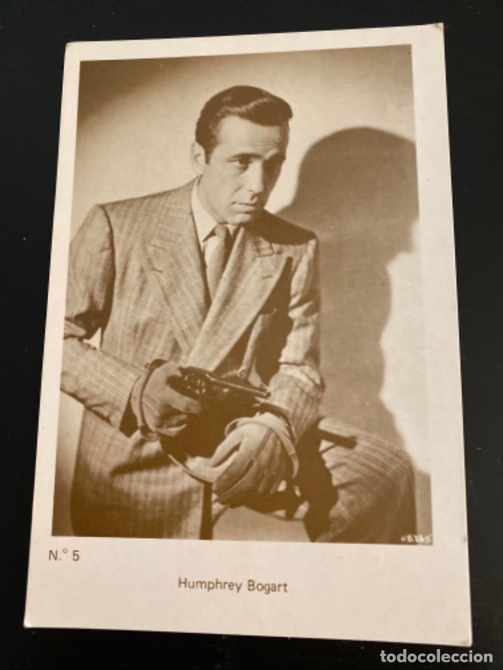Cine: Tarjeta postal cine antigua Post card n&uacute;mero 5 Humphrey Bogart