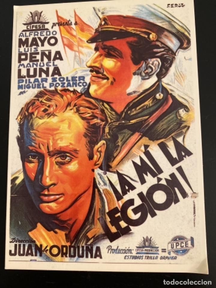 Cine: Tarjeta postal cine Programa A mi la legion Alfredo Mayo Luis Pe&ntilde;a