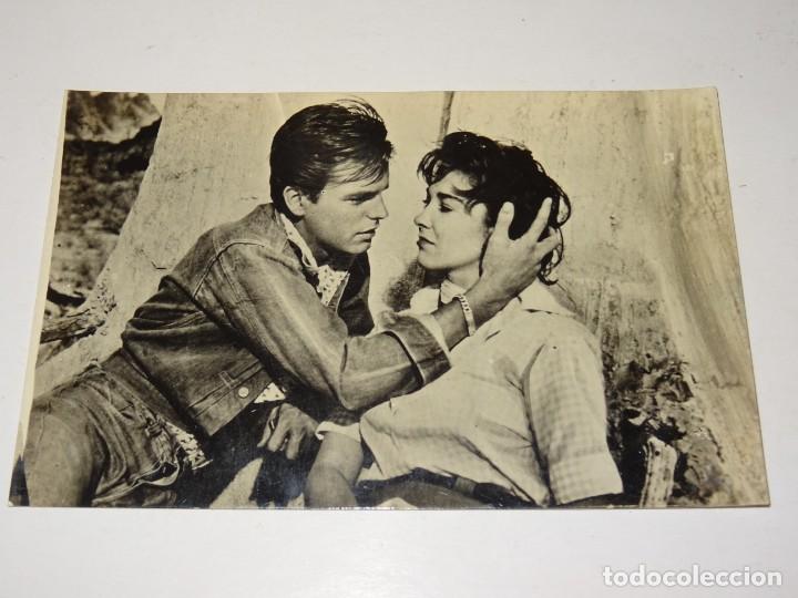 Cine: (M19) POSTAL ACTRIZ DE CINE ROBERT WAGNER / JOAN COLLINS SE&Ntilde;ALES DE USO NORMALES