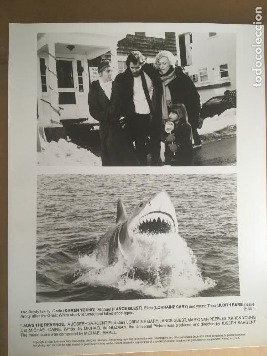 Kino: tiburon jaws la venganza michael caine 1 foto original estreno
