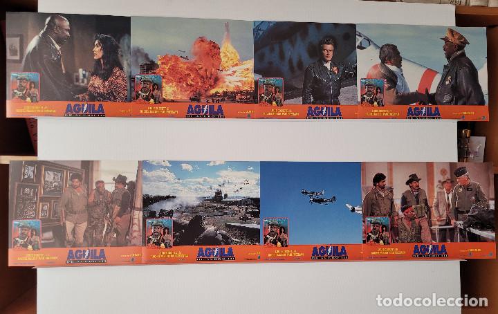 Cinema: &Aacute;guila de acero III. Louis Gossett Jr., Rachel McLish, Paul Freeman. 8 FOTOCROMOS ORIGINALES
