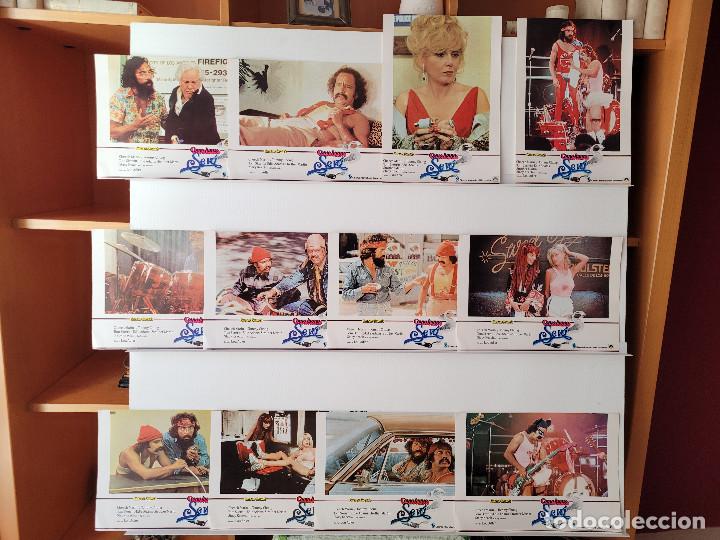 Cine: Como humo se va. Cheech Marin, Tommy Chong, Tom Skerritt. 12 FOTOCROMOS