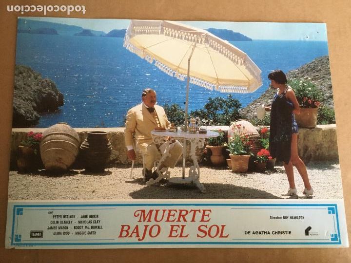 Cine: muerte bajo el sol agatha christie poirot peter ustinov fotoccromo original estreno
