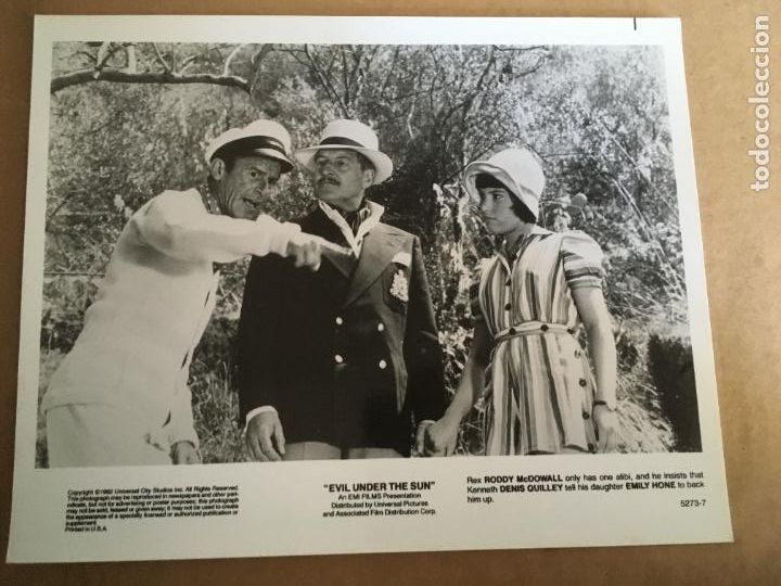 Cine: muerte bajo el sol agatha christie poirot roddy mcdowall foto original estreno