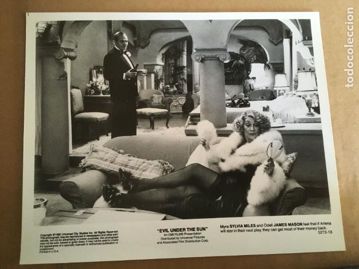 Cine: muerte bajo el sol agatha christie poirot sylvia miles james mason foto original estreno