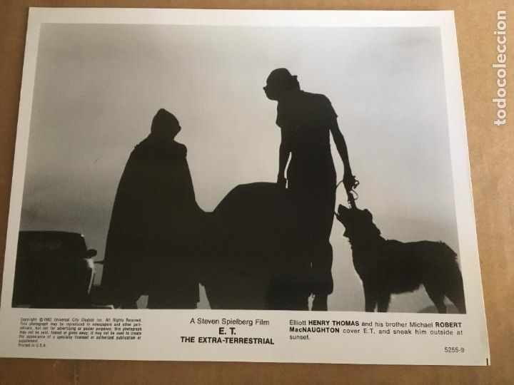 Cinema: ET E.T el extraterrestre steven spielberg foto original estreno