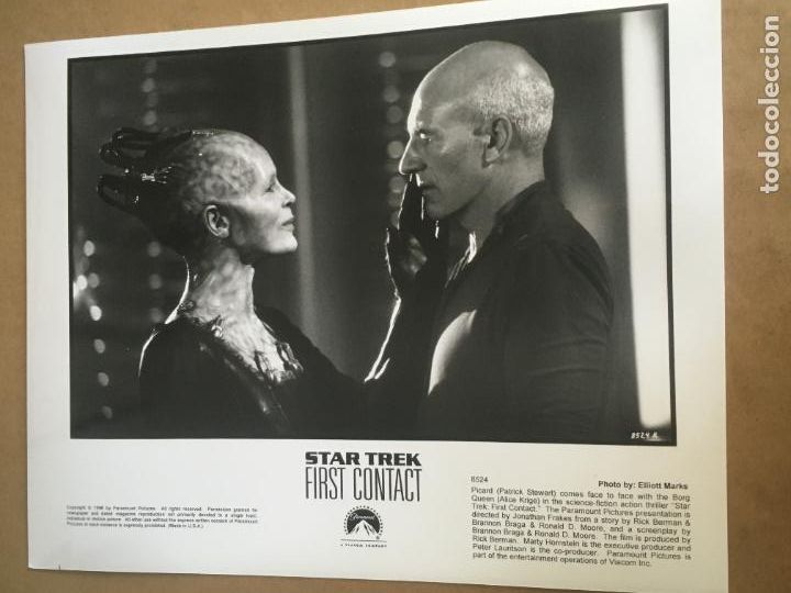 Cine: star trek first contact primer contacto patrick stewart foto original estreno