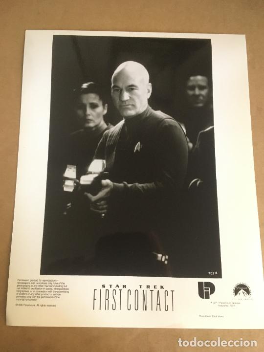 Cine: star trek first contact primer contacto patrick stewart foto original estreno