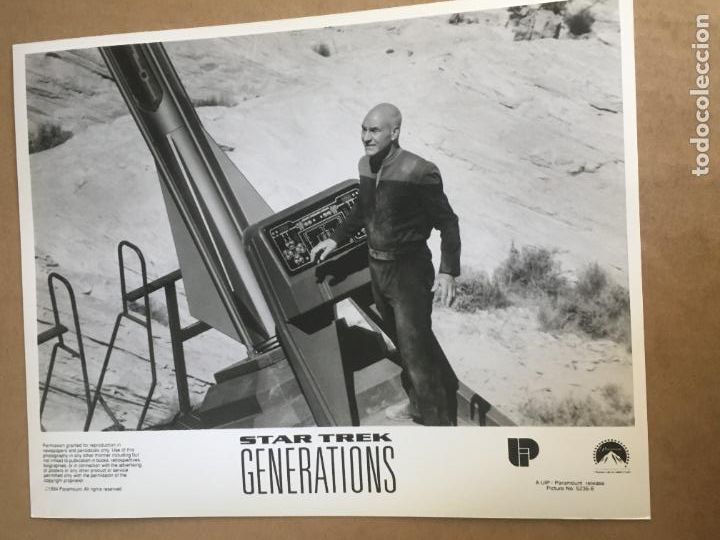 Cine: star trek generations la proxima generacion patrick stewart foto original estreno