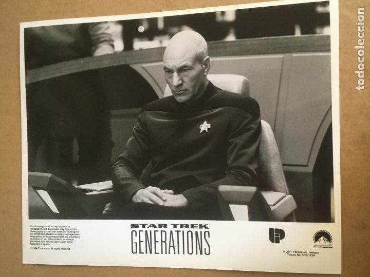 Cine: star trek generations la proxima generacion patrick stewart foto original estreno