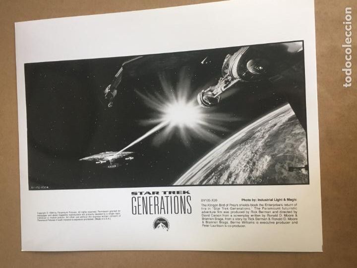 Cine: star trek generations la proxima generacion foto original estreno
