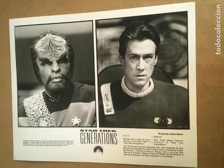 Cine: star trek generations la proxima generacion foto original estreno