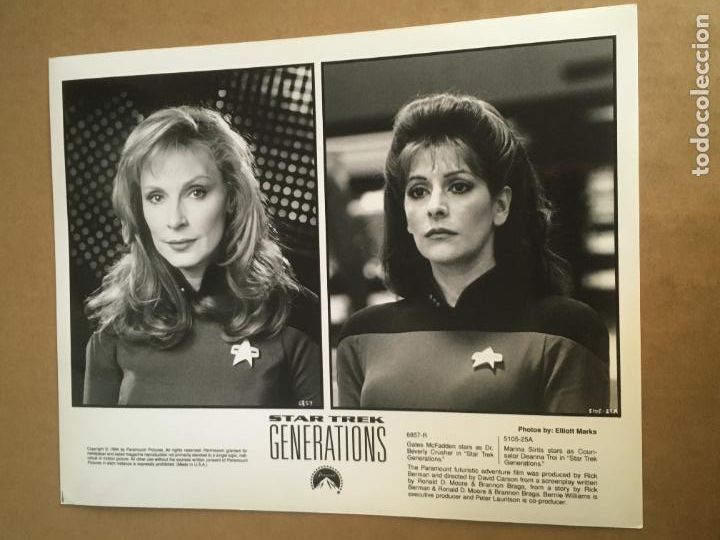 Cine: star trek generations la proxima generacion foto original estreno