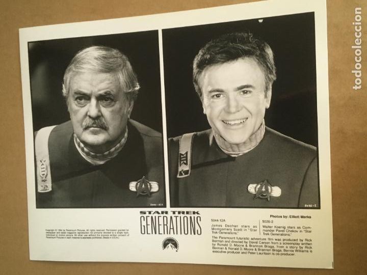 Cine: star trek generations la proxima generacion james doohan foto original estreno