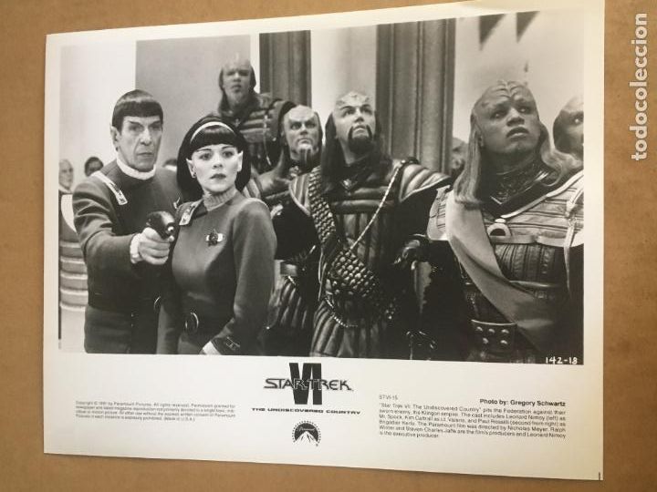 Cine: star trek VI 6 aquel pais desconocido leonard nimoy spock foto original estreno