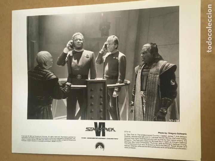 Cine: star trek VI 6 aquel pais desconocido capitan kirk william shatner foto original estreno