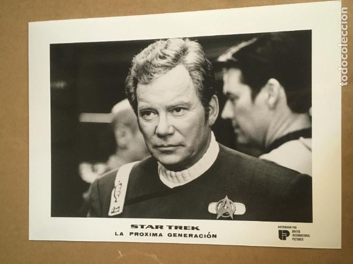 Cine: star trek generations la proxima generacion william shatner capitan kirk foto original estreno