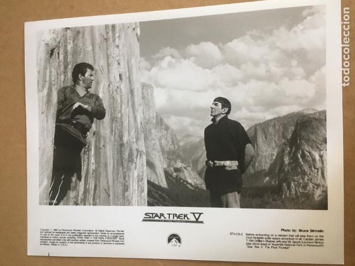 Cine: star trek V 5 la ultima frontera final frontier william shatner leonard nimoy foto original estreno