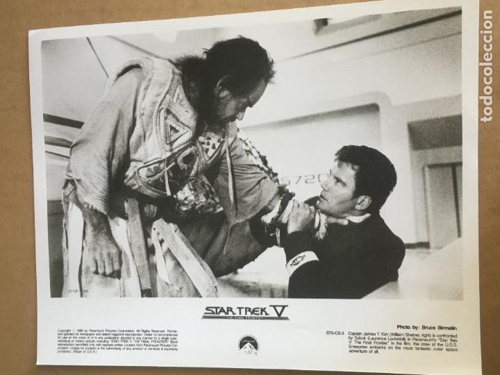 Cine: star trek V 5 la ultima frontera final frontier william shatner leonard nimoy foto original estreno