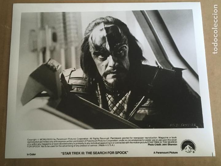 Cine: star trek III 3 en busca de spock foto original estreno