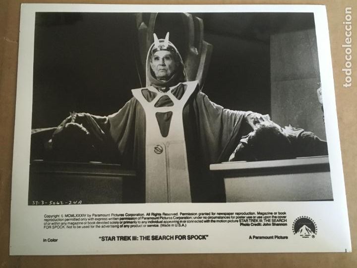 Cine: star trek III 3 en busca de spock foto original estreno