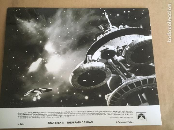 Cine: star trek II 2 la ira de khan wrath kahn william shatner kirstie alley foto original estreno