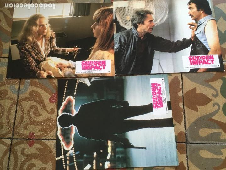Cine: impacto subito sudden impact clint eastwood sondra locke 3 fotocromos original estreno