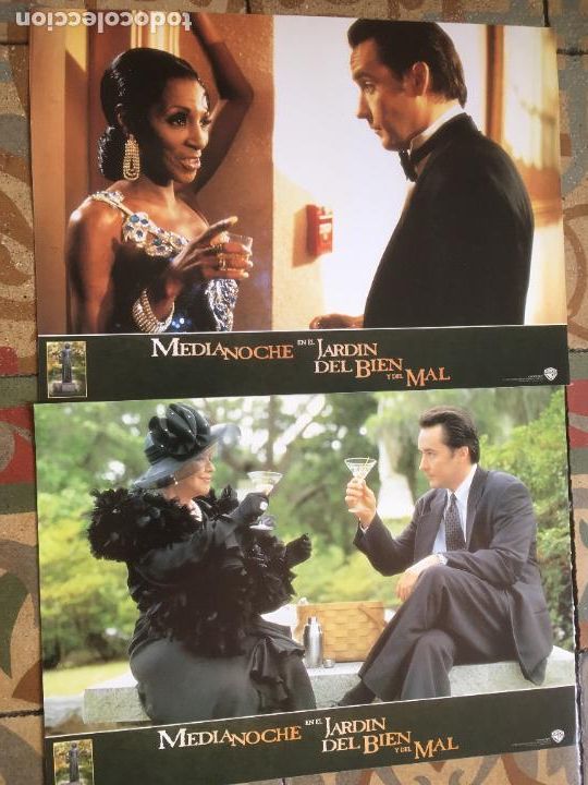 Cine: medianoche en el jardin del bien y del mal clint eastwood 2 fotocromos original estreno