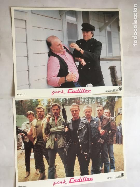 Cine: el cadillac rosa bernadette peters clint eastwood 2 fotocromos original estreno