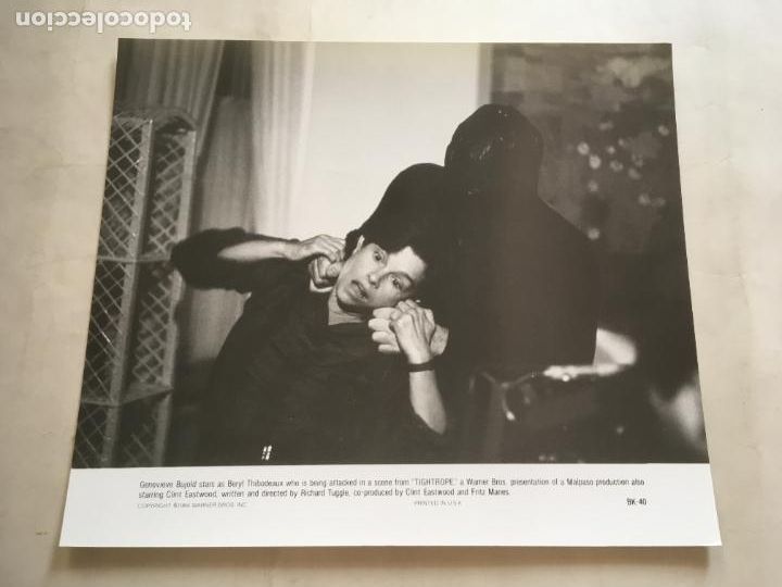 Cine: el la cuerda floja tightrope genevieve bujold clint eastwood foto original estreno