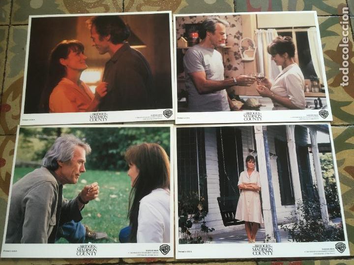 Cine: los puentes de madison bridges county meryl streep clint eastwood 4 fotocromos usa original estreno