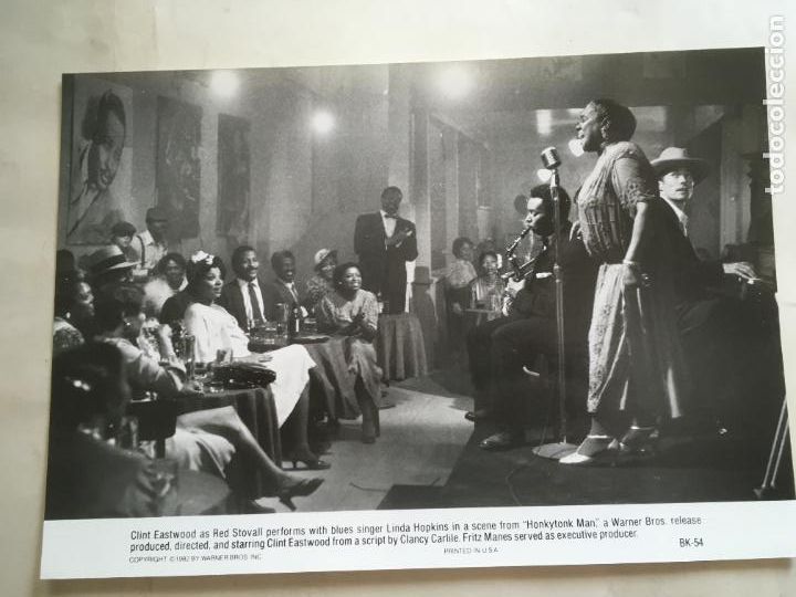 Cine: el aventurero de medianoche honkytonk man clint eastwood foto original estreno