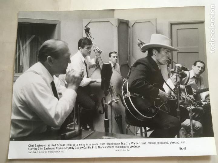 Cine: el aventurero de medianoche honkytonk man clint eastwood foto original estreno