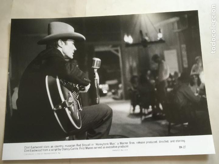 Cine: el aventurero de medianoche honkytonk man clint eastwood foto original estreno