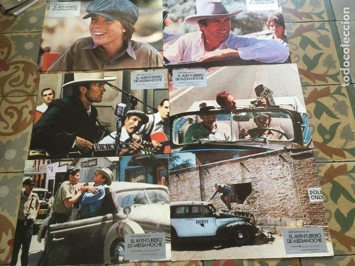 Cine: el aventurero de medianoche honkytonk man clint eastwood 6 fotocromos original estreno