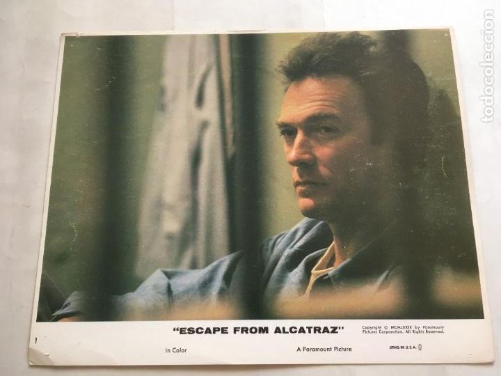 Cine: fuga de alcatraz escape from clint eastwood fotocromo original estreno