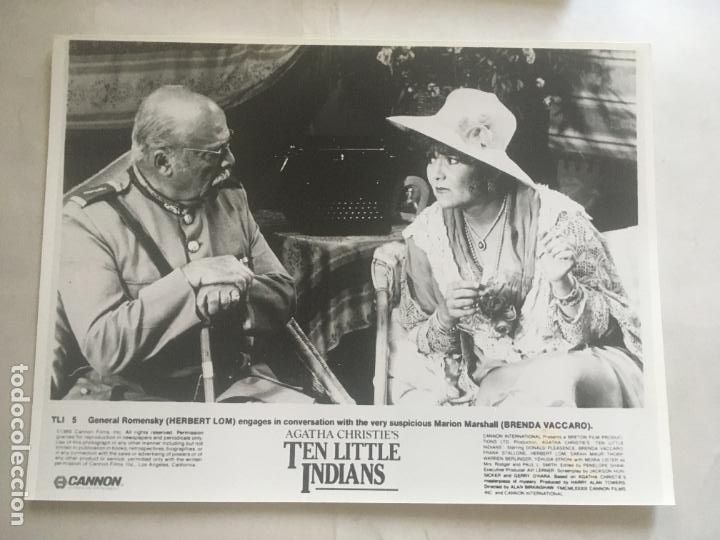 Cine: muerte en el safari ten little indians agatha christie foto original estreno