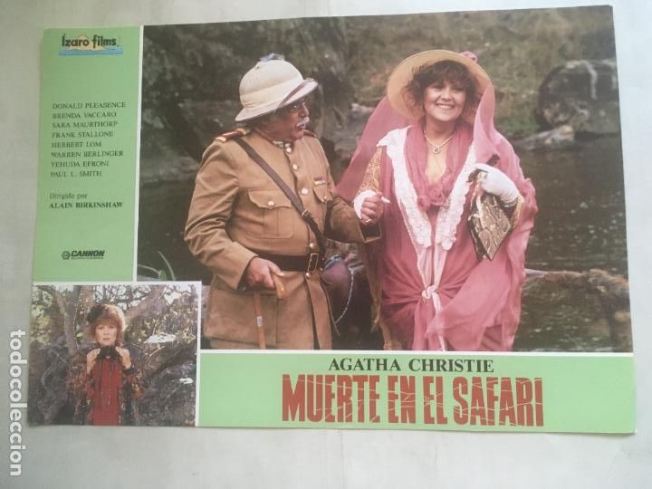 Cine: muerte en el safari ten little indians agatha christie fotocromo original estreno