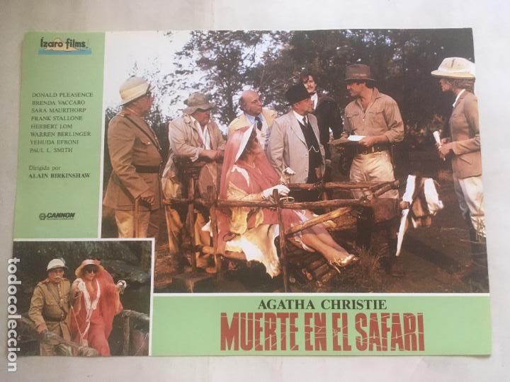 Cine: muerte en el safari ten little indians agatha christie fotocromo original estreno
