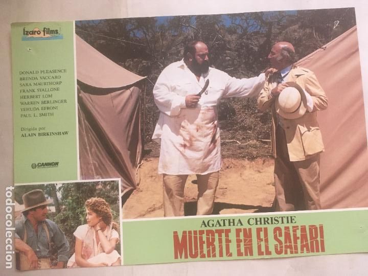 Cine: muerte en el safari ten little indians agatha christie fotocromo original estreno