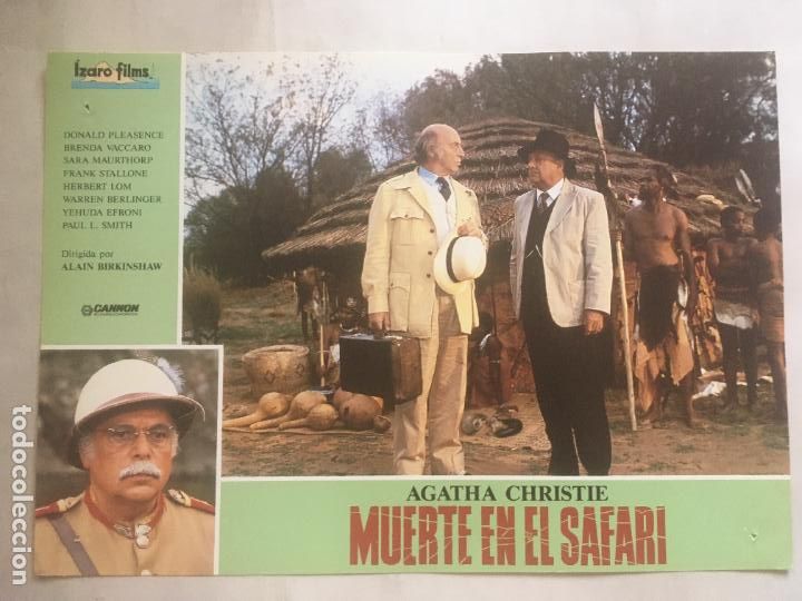 Cine: muerte en el safari ten little indians agatha christie fotocromo original estreno