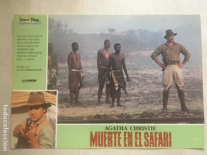 Cine: muerte en el safari ten little indians agatha christie fotocromo original estreno