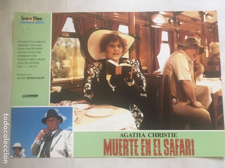 Cine: muerte en el safari ten little indians agatha christie fotocromo original estreno