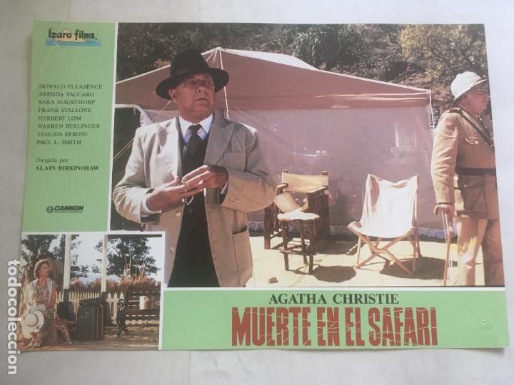 Cine: muerte en el safari ten little indians agatha christie fotocromo original estreno