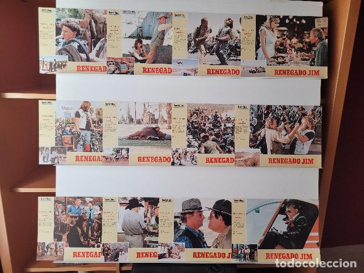 Cin&eacute;ma: Renegado Jim. Terence Hill, Robert Vaughn, Ross Hill, Norman Bowler, 12 FOTOCROMOS